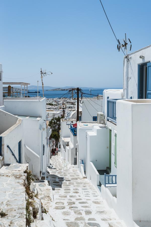 White And Grey Chora Apartment Mykonos Town ภายนอก รูปภาพ