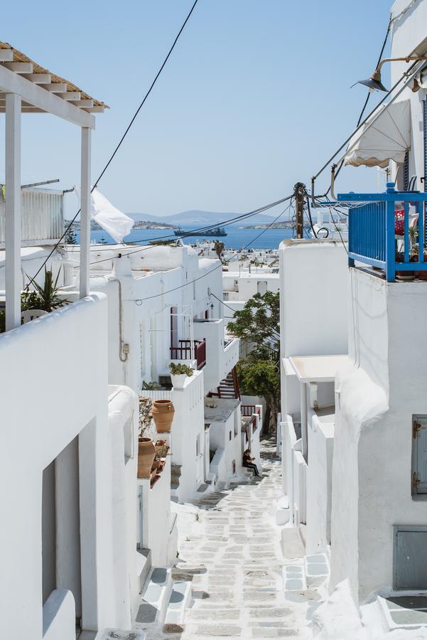 White And Grey Chora Apartment Mykonos Town ภายนอก รูปภาพ